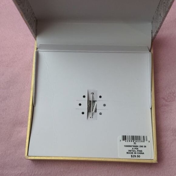 Charter Club Letter A Initial Name  Brooch Pin - Picture 3 of 5